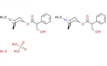Atropine sulfate in acetonitrile